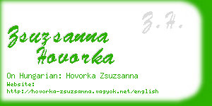 zsuzsanna hovorka business card